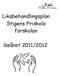 Likabehandlingsplan Stigens Friskola förskolan. läsåret 2011/2012