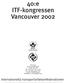 40:e ITF-kongressen Vancouver 2002