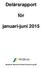 Delårsrapport. för. januari-juni 2015