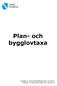 Plan- och bygglovtaxa