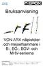 Bruksanvisning. VON ARX nålpistoler och mejselhammare i B-, BG-, BGV- och MHV-serierna. EPOX Maskin AB