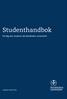 Studenthandbok. För dig som studerar vid Stockholms universitet. Läsåret HT14/VT15