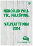 Valprogram för Falköpings kommun 2014