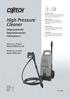 High Pressure Cleaner