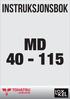 INSTRUKSJONSBOK MD 40-115