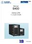 Manual B400. Online UPS 1, 2 och 3 kva