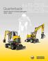 Quarterback Wacker Neuson kompakt grävmaskin 6503 2 9503 2