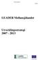 LEADER Mellansjölandet. Utvecklingsstrategi 2007-2013