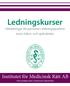 Ledningskurser. Institutet för Medicinsk Rätt AB. Utbildningar för personal i ledningsposition inom hälso- och sjukvården