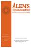 ÅLEMS. församlingsblad. Jag är den gode herden, och jag känner mina får, och de känner mig. Ur innehållet: Joh 10:14. Nummer 3 2011 Årgång 23