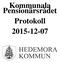 Kommunala Pensionärsrådet Protokoll 2015-12-07