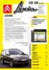 CD 38 LEDARE. Informations blad för Citroëns diagnostikinstrument