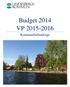 Budget 2014 VP 2015-2016. Kommunfullmäktige