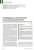 Handläggning av asymtomatisk primär hyperparatyreoidism Nya nordamerikanska rekommendationer diskuteras i ett svenskt perspektiv