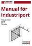 Manual för industriport