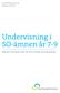 Undervisning i SO-ämnen år 7-9