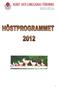 Medlemsmöten/ -träffar hösten 2012