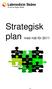 Strategisk plan med mål för 2011
