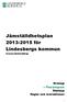 Jämställdhetsplan 2013-2015 för Lindesbergs kommun Kommunfullmäktige