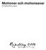 Motioner och motionssvar