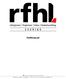 Profilmanual. RFHL - Riksförbundet för Rättigheter, Frigörelse, Hälsa och Likabehandling