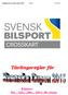 Reglemente Svenska Cupen 2015 Sidan 1 CK 2015. Tävlingsregler för. Klasser: