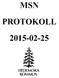 MSN PROTOKOLL 2015-02-25 HEDEMORA KOMMUN