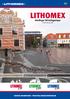 Lithomex. Hårdfogar till beläggningar. Teknisk information + praktiska bruksanvisningar. Från lätt till tung trafik. Natur Stengrå Svart