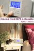 Klocka med MP3 och radio Art.nr: AV061