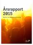 Årsrapport 2015. Med års- och hållbarhetsredovisning