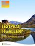 Bakgrund. Svenska Turistföreningen söker genom Get Real testpiloter till fjällen, sommar 2014.