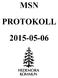 MSN PROTOKOLL 2015-05-06 HEDEMORA KOMMUN
