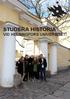 STUDERA HISTORIA VID HELSINGFORS UNIVERSITET!