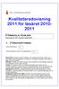 Kvalitetsredovisning 2011 för läsåret 2010-2011