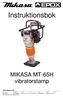 Instruktionsbok. MIKASA MT-65H vibratorstamp. EPOX Maskin AB