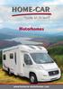 Motorhomes www.homecar-motorhomes.com
