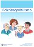 Folkhälsoprofil 2015. Reviderad december 2015 Folkhälsoplanerare Gert Johansson med stöd av omvärldsstrateg Lennart Axring.