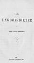 VALDA UNGDOMSDIKTER JOSEF JULIUS WECKSELL. Å80, Frenckellska boktryckeriet, 1860.