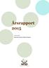 Årsrapport 2015 1/1-31/12 2015. Nationella Funktionen Sällsynta Diagnoser