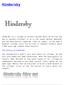 Hindersby. The history of Hindersby