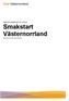 MEDIESAMMANSTÄLLNING Smakstart Västernorrland 2013-01-01 till 2013-06-30