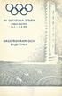 XII OLYMPISKA SPELEN I HELSINGFORS 20. 7. 8. 1940 DAGSPROGRAM OCH BILJETTPRIS