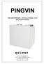 PINGVIN PROJEKTERINGS-, INSTALLATIONS- OCH BRUKSANVISNING. Noram Produkter AS Pb 15, 3201 SANDEFJORD Tel 0047 33 47 12 44 Fax 0047 33 47 22 80