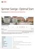 Sprinter Sverige - Optimal Start