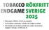 Rökningens effekter är helt oacceptabla! Ca 6 miljoner människor i världen dör årligen av tobak Det handlar om en känd produkt som dödar 32 personer