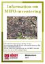 Information om MIFO-inventering