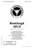 SVENSKA BILSPORTFÖRBUNDET - RÖSTLÄNGD 2012 - Röstlängd 2012. (Period 1/12 2011 30/11 2012)