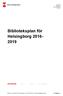 Biblioteksplan för Helsingborg 2016-2019