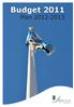 Budget 2011 Plan 2012-2013