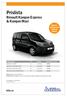 Prislista Renault Kangoo Express & Kangoo Maxi